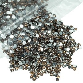qiipii 3000PCS 5mm Brown Crystal Resin Rhinestones for Crafts Brown Coffee Flatback Rhinestones Bulk SS20 Non-Hotfix dark coffee Stones Diamonds Crystals Gems for Face Mugs Tumblers Bottles DIY Crafts