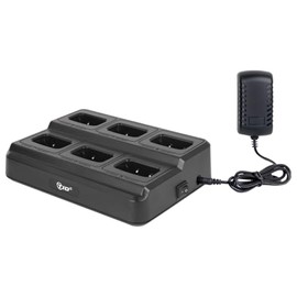 TIDRADIO TD-V2 Original Six-Way Charger Multi Unit Charger Base for BF-888S, BF-88A, PX-888s, H-777, BF-88ST Walkie Talkie and Battery, 1Pack