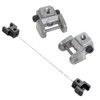Wisyurt 2-piece conversion set for scroll saw blade holder, adapter