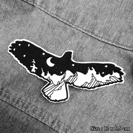BPA Eagle Embroidered Patch Sew on Iron on Clothes Dress Hat Jeans