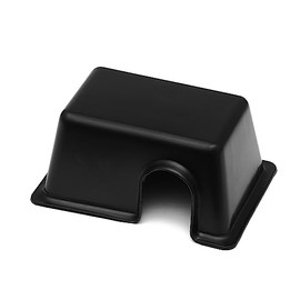 Jungle Bob - Rectangular Hide Box for Reptiles & Snakes - Durable Plastic - Creates A Dark Retreat to Reduce Pet Stress - Economical Reptile Hides for Terrariums - Small - 5.5" x 3.75" x 2.5"