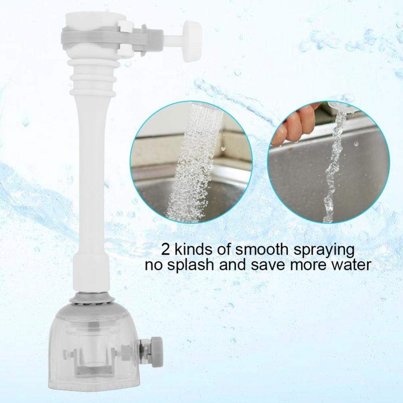 Zerodis Adjustable Splash-Proof Faucet Extender Rotatable Kitchen Water-Saving Tap Nozzle