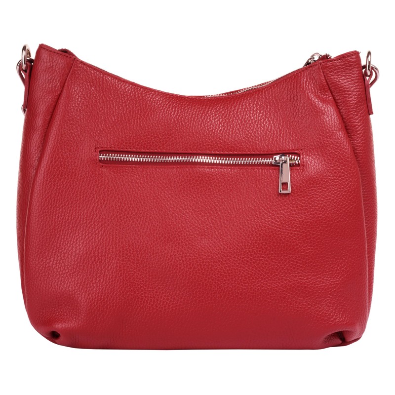 Samantha Look Women's Genuine Leather Shoulder Bag, Made in Italy,