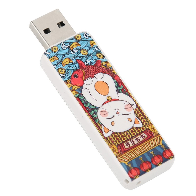 USB Flash Drive Cute Cat Pattern Hot Swap Plug and