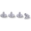 PrecisionGeek - KNURLED THUMB SCREWS ALUMINIUM M6 x 10mm (20mm dia) HAND GRIP BOLTS (Set of 4)