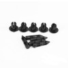 Door Trim Clip, 100pcs 6mm Rivet Motorcycle Fairing Bumper Fastener