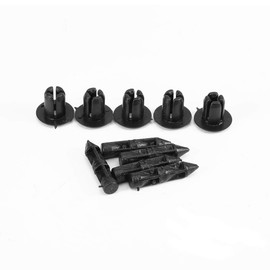Door Trim Clip, 100pcs 6mm Rivet Motorcycle Fairing Bumper Fastener Retainer Push Pin Trim Clips