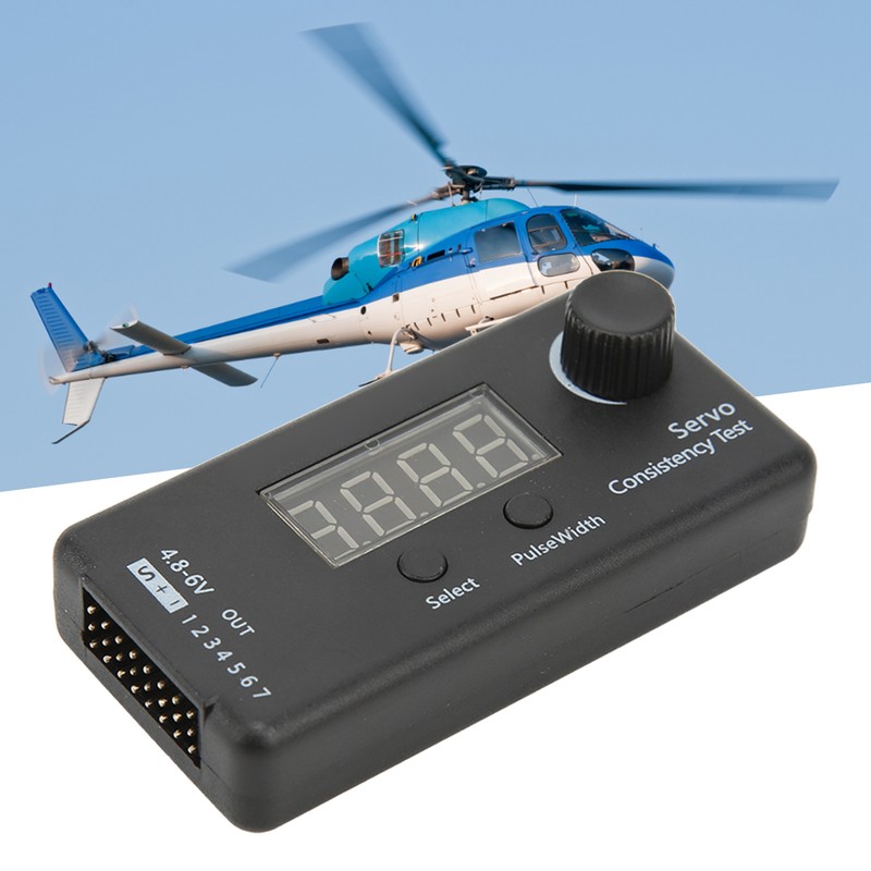 Digital Servo Tester 3 Modes High Accuracy Black Plastic Servo