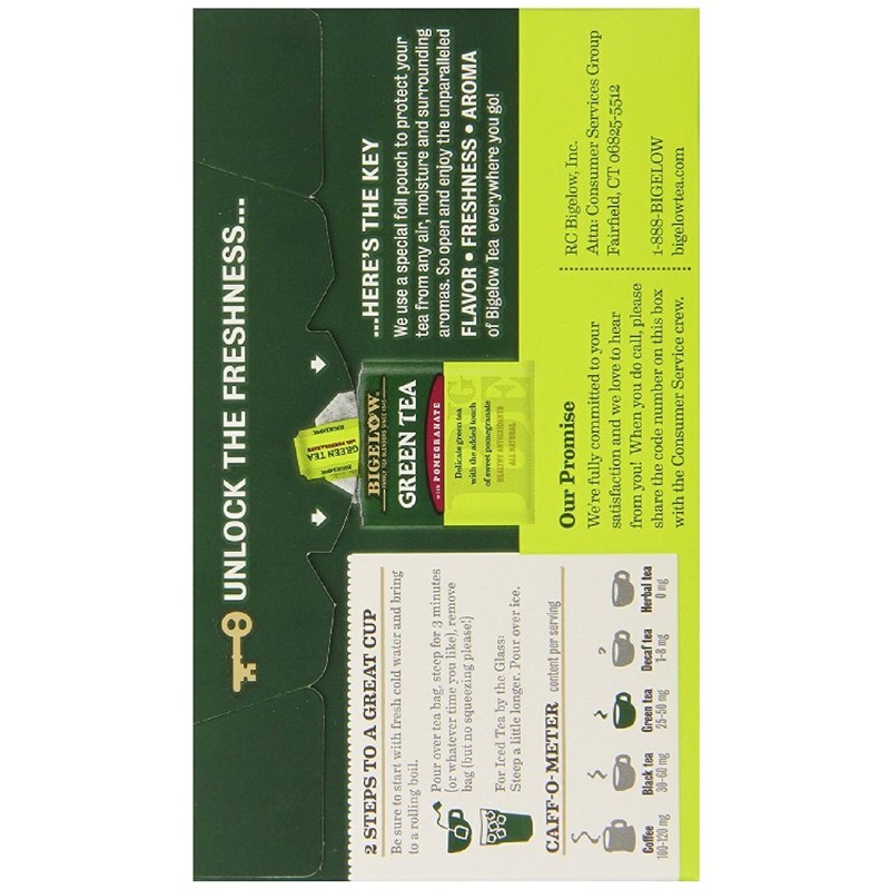 Bigelow Tea Green with Pomegranate 20 Bags