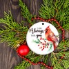 I Am Always with You Memorial Cardinal Christmas Ornaments (2.9