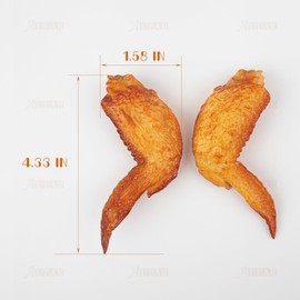 AUEAR, 6 Pack Simulated Chicken Wings Fake Food Model for Kitchen Home Decoration Display
