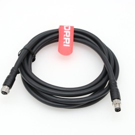 DRRI 4Pin M8 Connector Male to Female Aviation Sensor Connector PVC Shielded Electrical Cable for Industrial Automation Devices