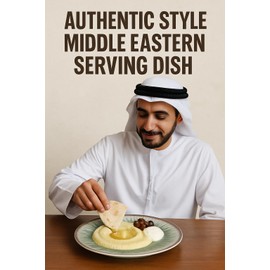 Dependable Industries inc. Essentials 10.5" Melamine Hummus & Guacamole Serving Bowls – 2-Piece Set for Dips, Olives, Condiments – Middle Eastern Style Dishwasher Safe Dip Dishes (Green)