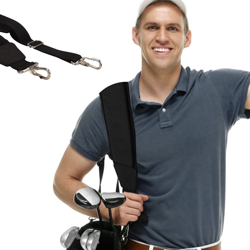 Big Teeth Golf Bag Shoulder Strap Single Padded Adjustable Universal