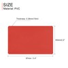 sourcing map Pack of 50 Blank PVC Cards Red Plastic