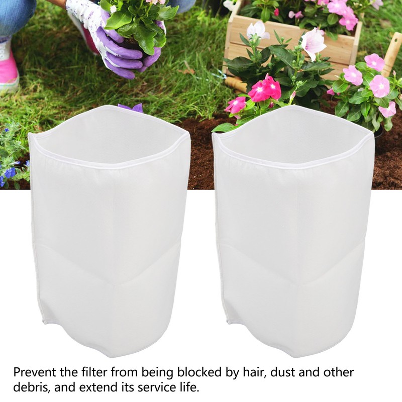 2PCS Filter Sleeve 6in White Elastic Polyester Prefilter Cover for