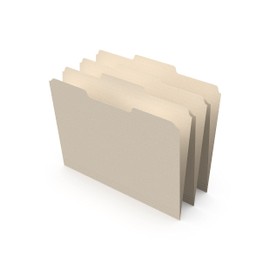 MyOfficeInnovations 116780 Manila File Folders,3-Tab, Center Pos., LTR,100/BX