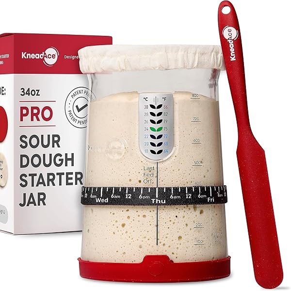 Pro Sourdough Bread Starter Kit- 34 oz Large Capacity Sourdough