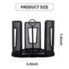 Chris.W Cup Dispenser, Rotatable Coffee Cup Dispenser with 3 Compartments