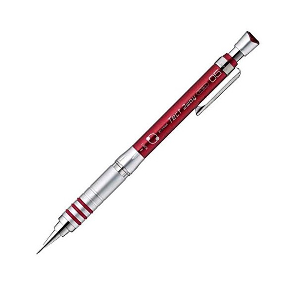 Zebra Mechanical Pencil, Tect 2way, 0.5mm, Red (MA41-R)