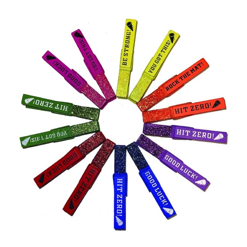 Spirit Clips Cheer Pins Cheerleading Clips Competition Pins (Pack of