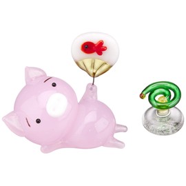 Cute Pig Handmade Glass Crafted