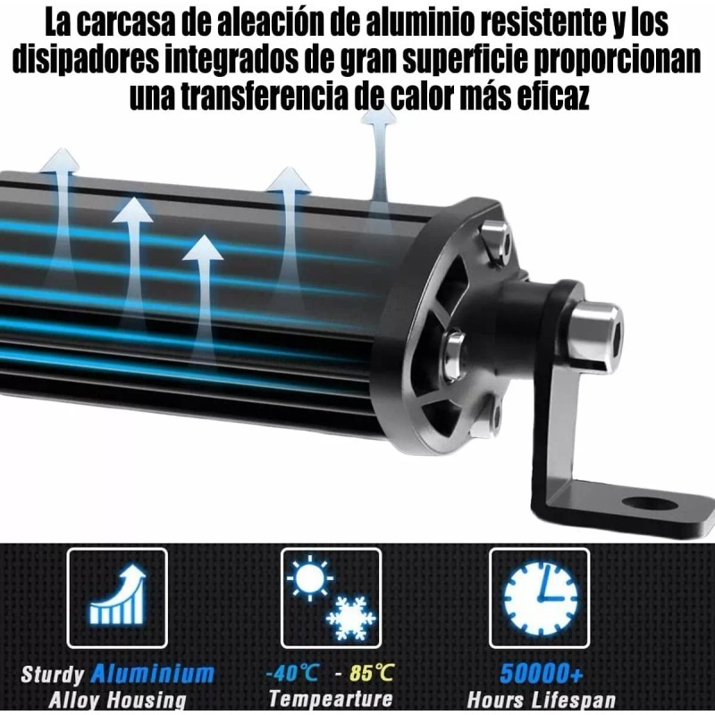 PUNKZZ Barra De Luz Led 20 Pulgadas 52 Led 152w