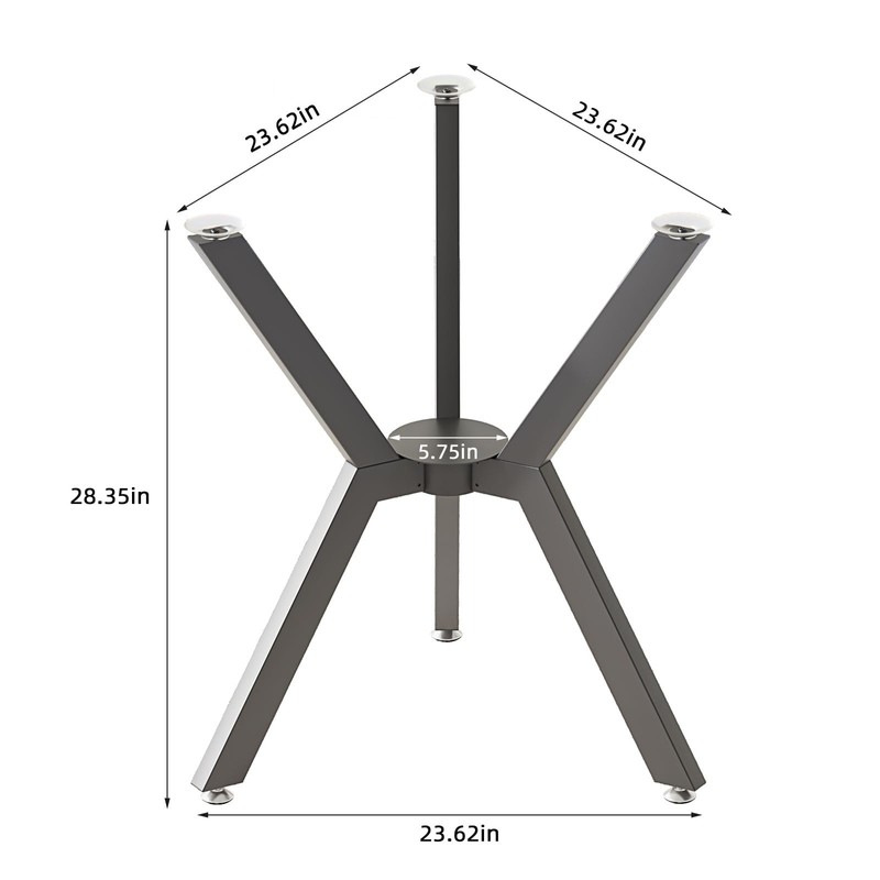 HEONITURE Metal Table Legs 28 Inch, Heavy Duty Dining Table