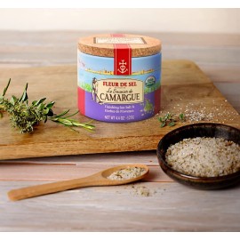 Le Saunier de Camargue, Fleur de Sel with Herbes de Provence, 4.4 oz