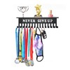 Medal Display Hanger Never Give Up Sturdy Shelf with Hooks