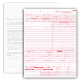UB-04 (CMS 1450) Health Hospital Insurance Claim Form, Laser 8-1/2 x 11" (250)