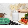 Comfify Wide Mouth Mason Jar Utensil Holder Decorative Kitchenware Organizer