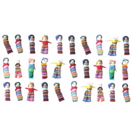 Worry Dolls 5.5 cm Handmade Pack of 30