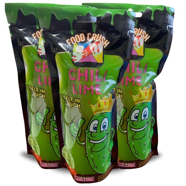 Hot Pickles In A Pouch (Pack of 3)-Chili Lime Flavored