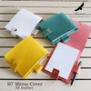 B7 Memo Paper Cover, Genuine Leather, Teapo Leather, with Pen