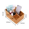 Holzsammlung Desk Organiser Multifunctional Bamboo Storage Boxes Office Box with