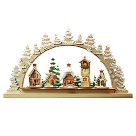 Old World Christmas Schwibbogen (GCD115) Tealight Display, Multi