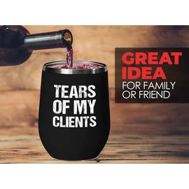 Personal Trainer Black Edition Wine Tumbler 12oz - Tears of my clients - Fitness Instructor, Workout Coach, Exercise Lover, Cardio Lover, Gym Coach