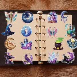 Magic Planet Sticker for Laptop (50 Pieces), Gift for Children, Teenagers, Adults, Boys, Magic Planet Waterproof Vinyl Stickers for Scrapbooking, Skateboard, Car, Luggage