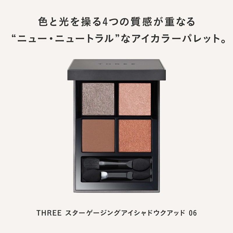 THREE MYSTERIOUS MISTER Star Gaging Eye Shadow Quad 06 0.2