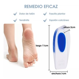 Taloneras de Gel para Mujer Hombre, 3 Pares Plantillas De Gel para Espolones,Plantilla de Gel para Fascitis Plantar, Espolones Óseos y Dolor de Aquiles,Plantilla para Espolón Reutilizables,Cojín Elástico Suave,L