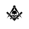 Widow's Son Square & Compass Masonic Vinyl Decal - [Black][6