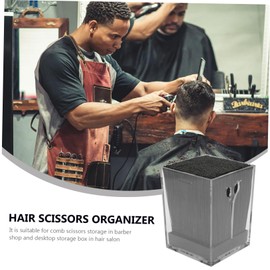 TOVINANNA Hair Scissors Holder Salon 1pc Storage Box Hairdressing Tools Inserting Box Wooden Material Safety Stability