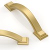 Asimerdeco 10 Pack Brushed Gold Cabinet Pulls 3 Inch(76mm) Kitchen