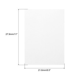 MECCANIXITY Colored Vellum Paper, 20 Sheet White Transparency 8.5 x 11 Printable Vellum Paper, Translucent Vellum Sheets for Printing Wedding Invitations Ink Jet Laser Printer