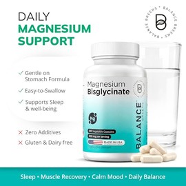 Balance Breens Bisglicinato de magnesio - 120 cápsulas vegetales