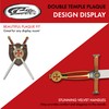 SZCO 29.5" Double Templar Knight Sword Set with Wall Plaque