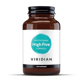 Viridian - High Five Multivitamin Formula - 120 Veg Caps | Support Energy & Vitality with 23 Essential Nutrients & Including Vitamin B5 | Formulated by Nutritionists | No Artificial Additives | Vegan