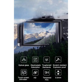 YRTIYO ONE X4 Screen Protector Anti-Scrach Anti-Bubble Ultra-Clear 9H Tempered Glass 3-Pack, Compatible for Insta360 ONE X4 Sports Video Action Camera