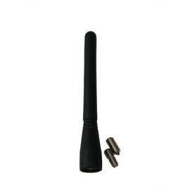 IWH - Antenna rod for 16 V antenna, rod antenna for 16 V car antenna, car antenna for screwing including adapter for M5 and M6 thread, contents: 1 x car antenna, 1 x adapter, length: 10 cm